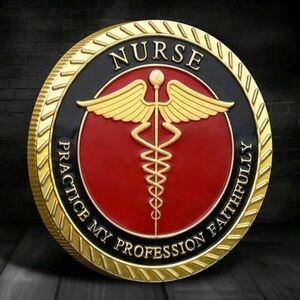 Nurse Caduceus Challenge Coin